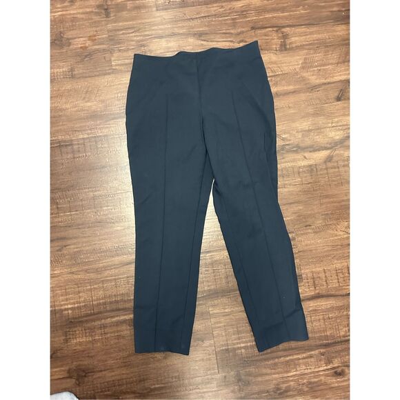AKRIS PUNTO NAVY Pull-On Stretch Dress Pants, Sz 8, MSRP $595 - Picture 2 of 9